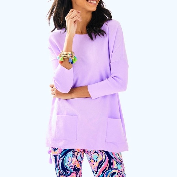 Lilly Pulitzer Sweaters - Lilly Pulitzer Elba Lilac Verbena Sweater XS